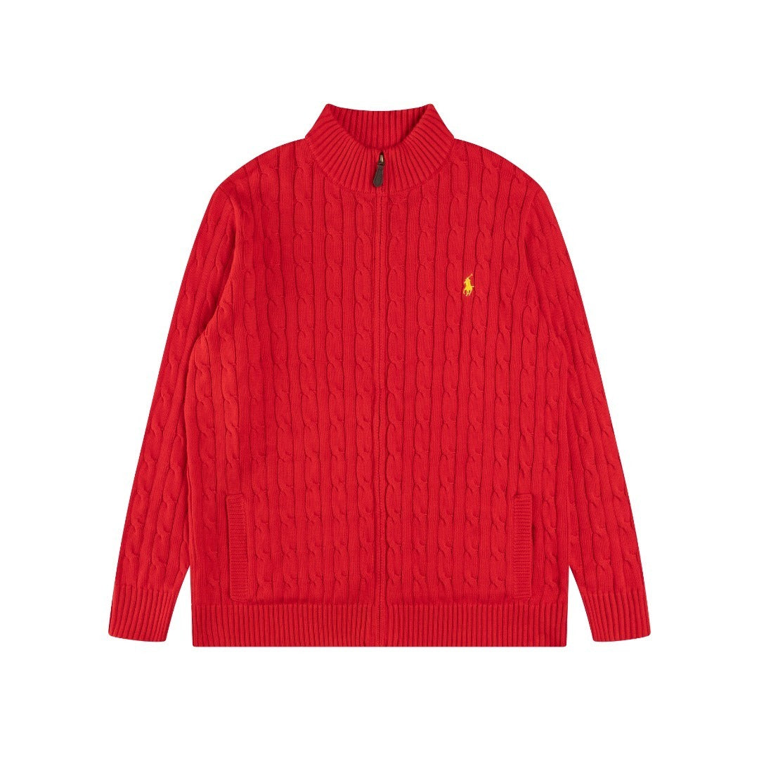 RL Cable-Knit Zip Cardigan