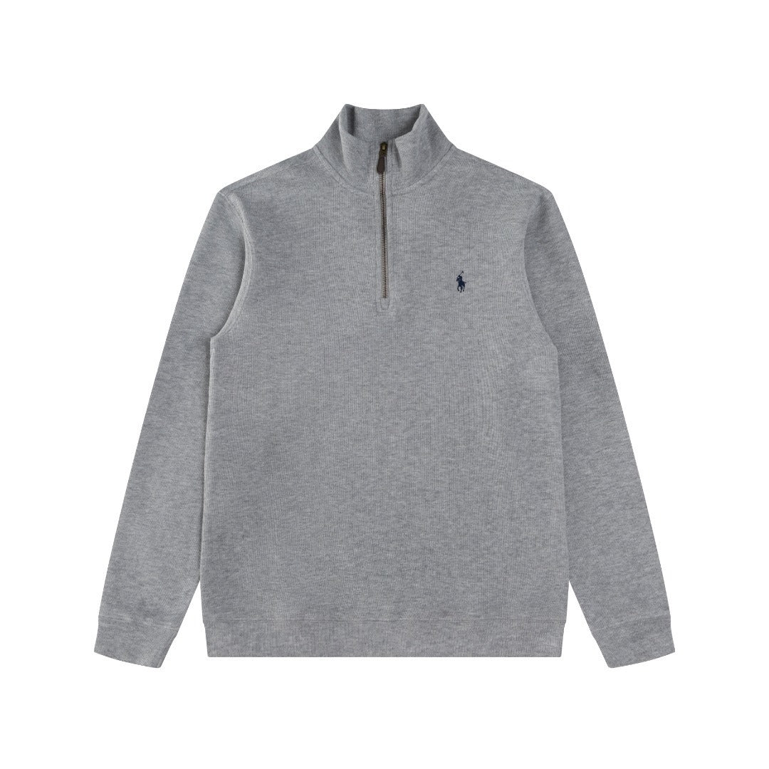 RL Ribbed Quarter-Zip Sweatshirt