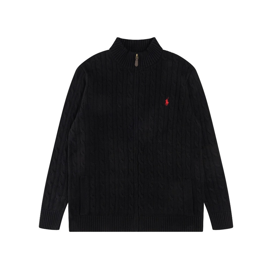 RL Cable-Knit Zip Cardigan