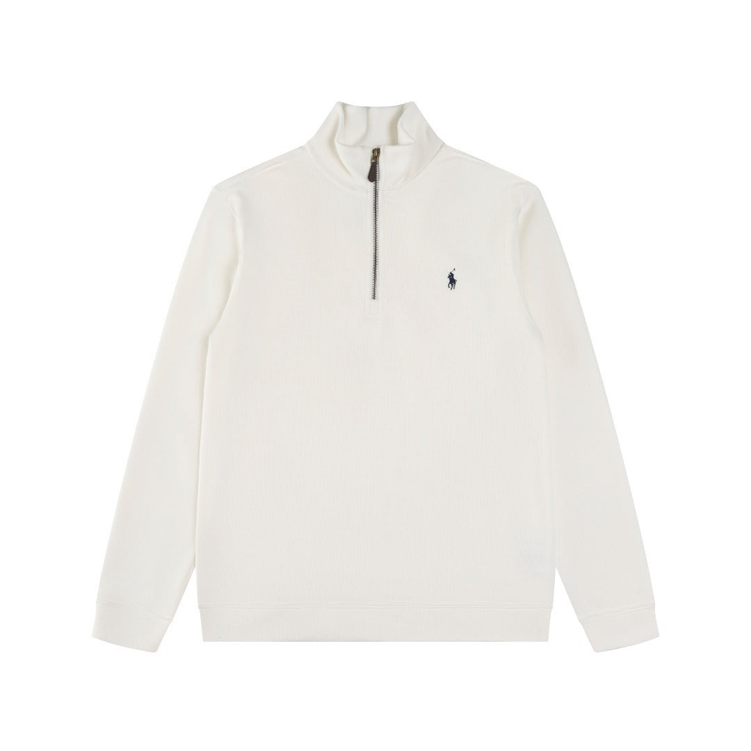 RL Ribbed Quarter-Zip Sweatshirt