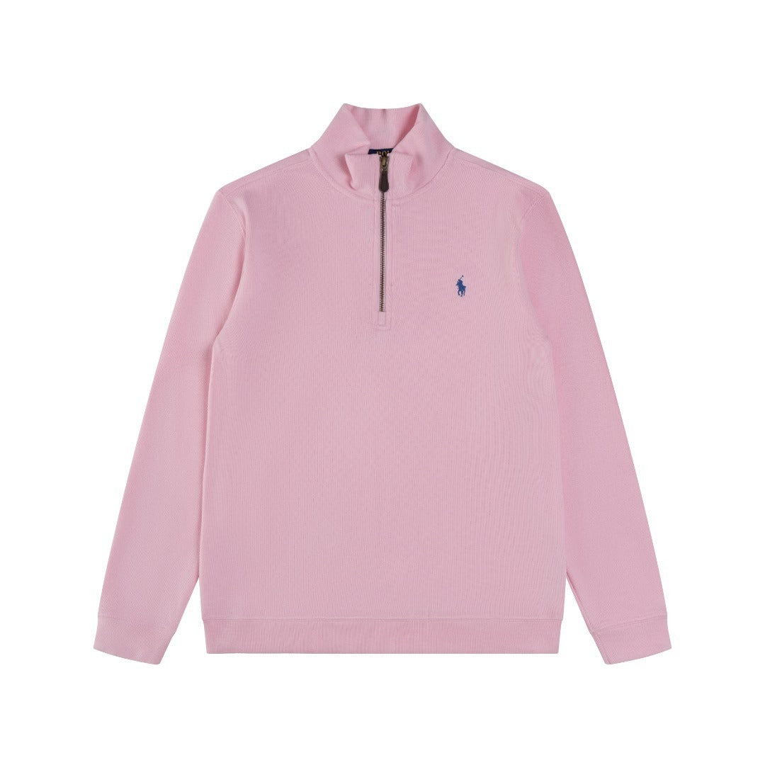 RL Ribbed Quarter-Zip Sweatshirt