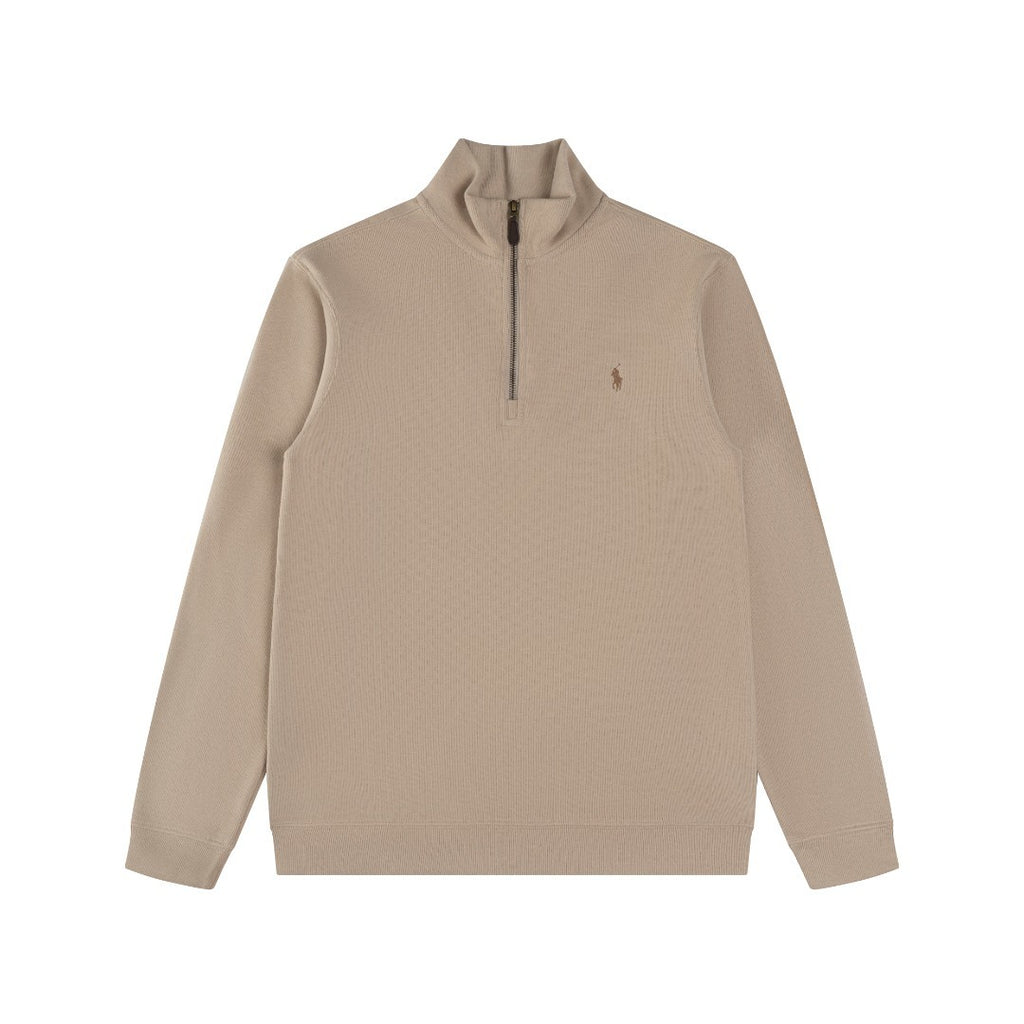 RL Ribbed Quarter-Zip Sweatshirt