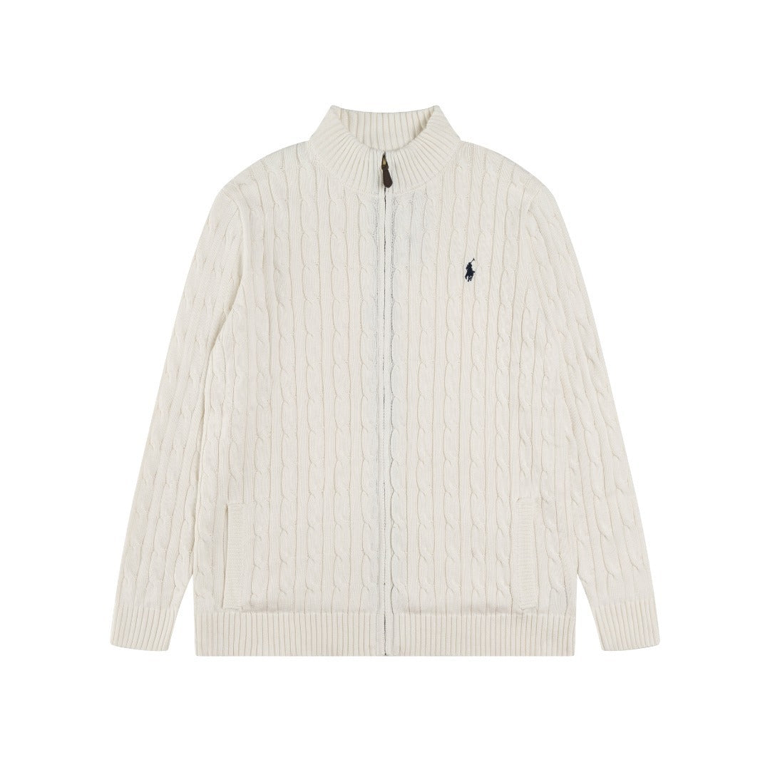RL Cable-Knit Zip Cardigan