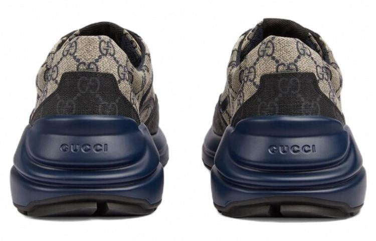 Rhyton GG Supreme Sneakers | Beige & Navy