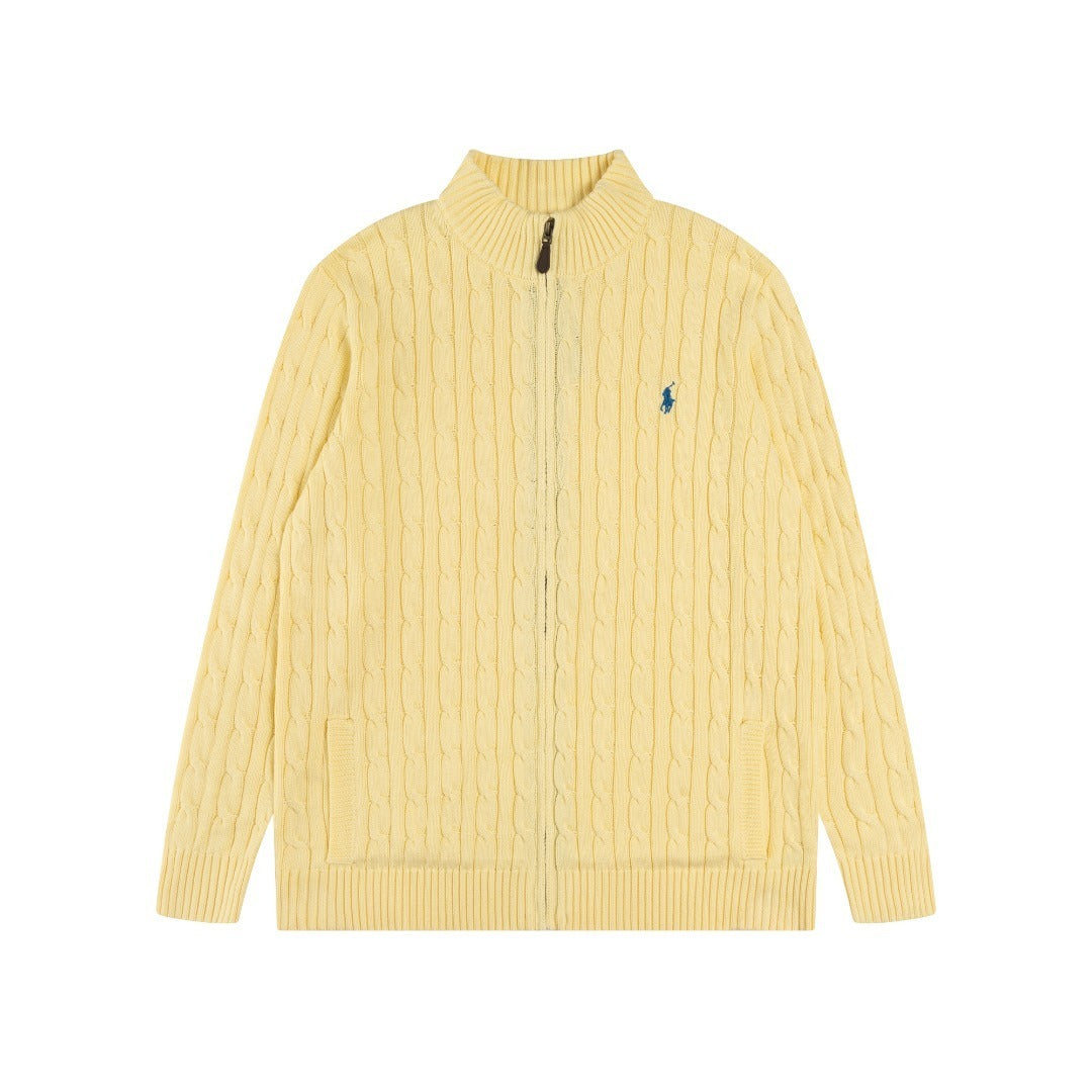 RL Cable-Knit Zip Cardigan