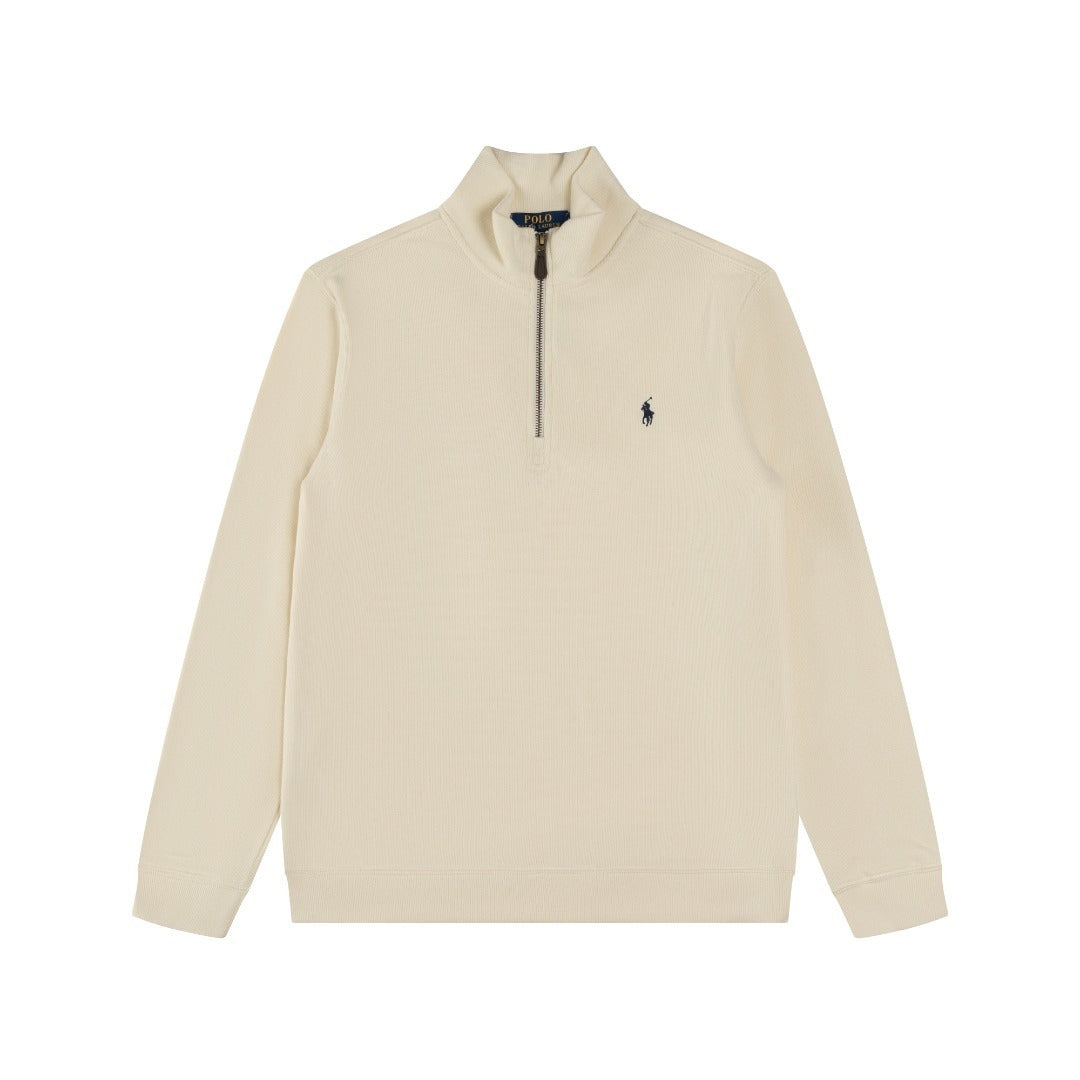 RL Ribbed Quarter-Zip Sweatshirt