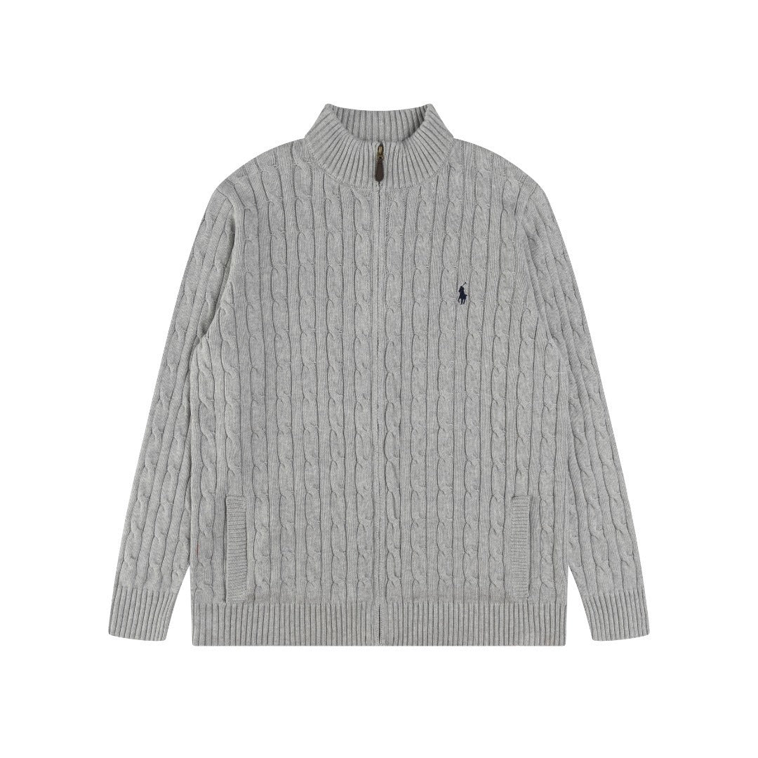 RL Cable-Knit Zip Cardigan