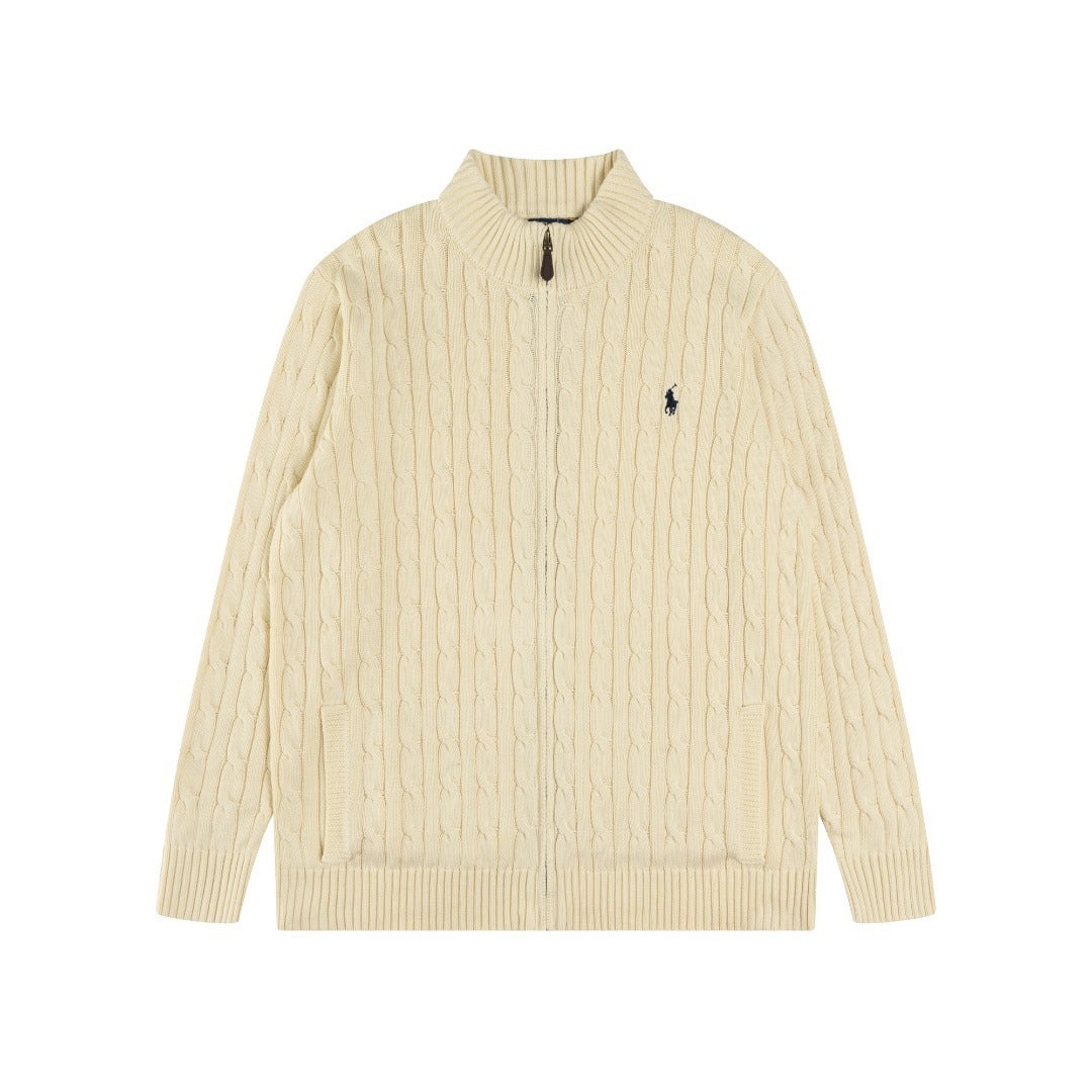 RL Cable-Knit Zip Cardigan