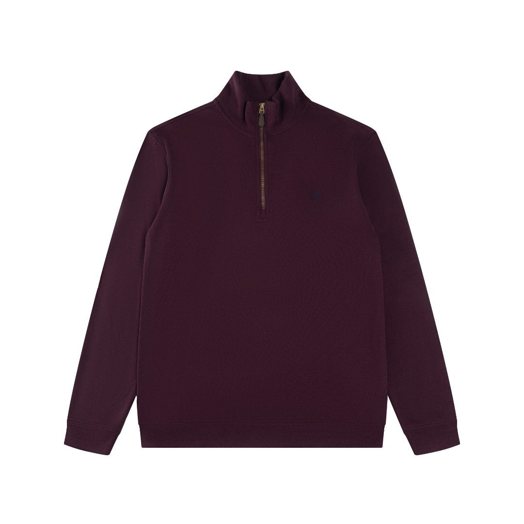 RL Ribbed Quarter-Zip Sweatshirt