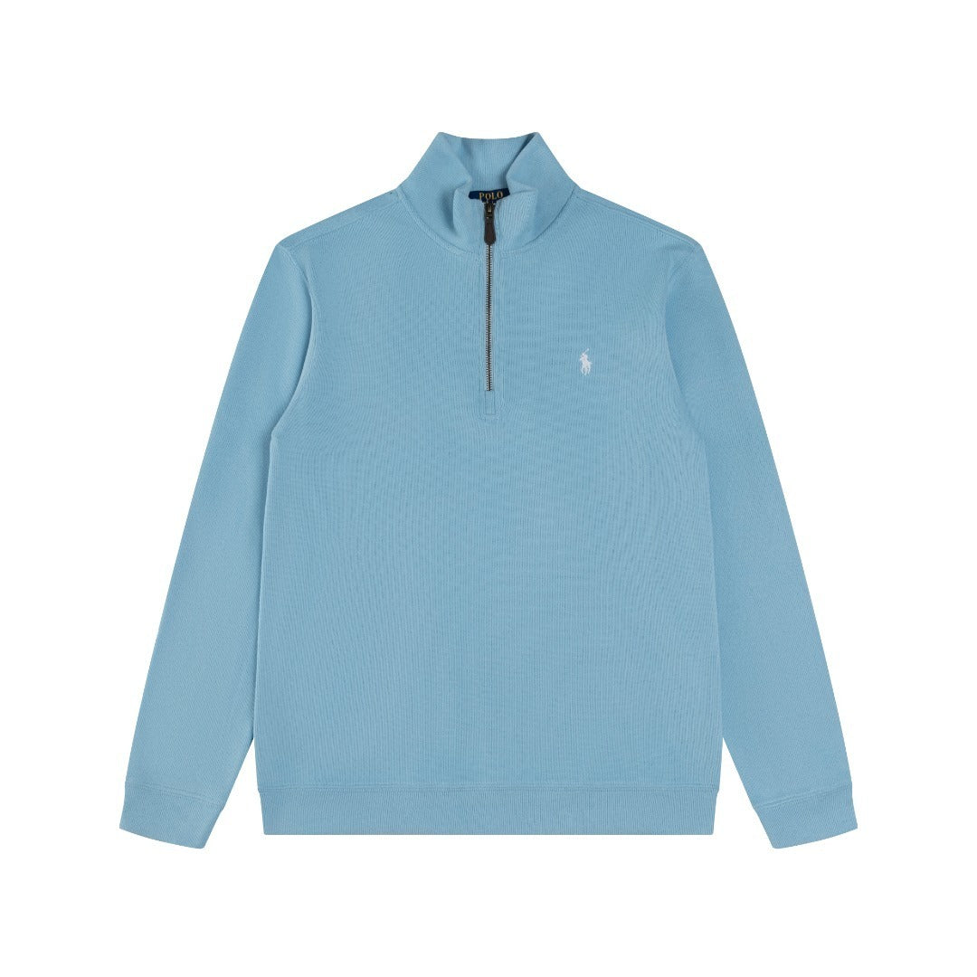 RL Ribbed Quarter-Zip Sweatshirt
