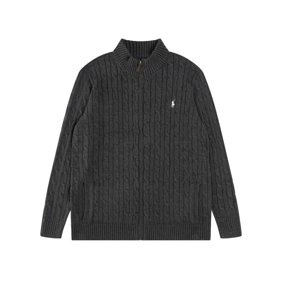 RL Cable-Knit Zip Cardigan