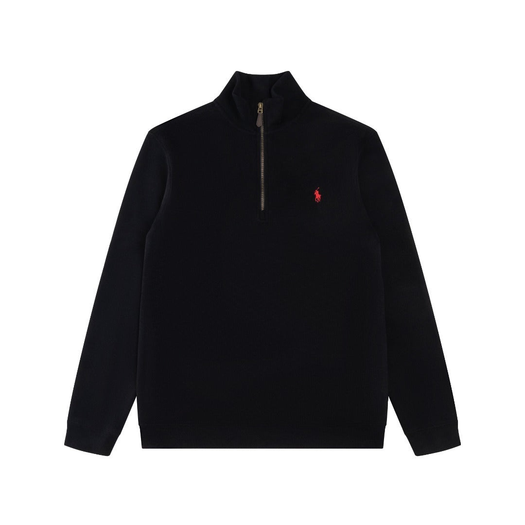 RL Ribbed Quarter-Zip Sweatshirt