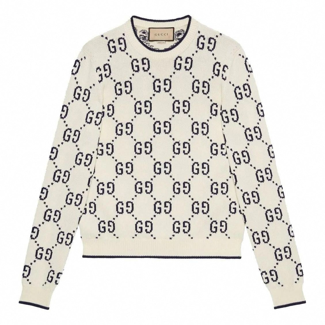Cotton Wool Picot Trim Sweater